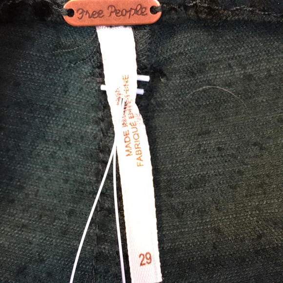 Free People - Jade Velvet crop pants NWT - Picture 6 of 7